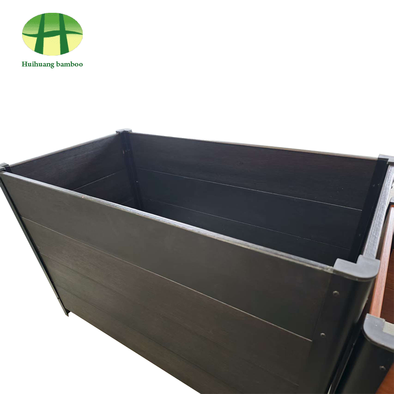 Kompozitna drvena kutija za sadilice od bambusa otporna na vanjske vremenske uvjete Kompozitna drvena kutija za sadilice od bambusa otporna na vanjske vremenske uvjete